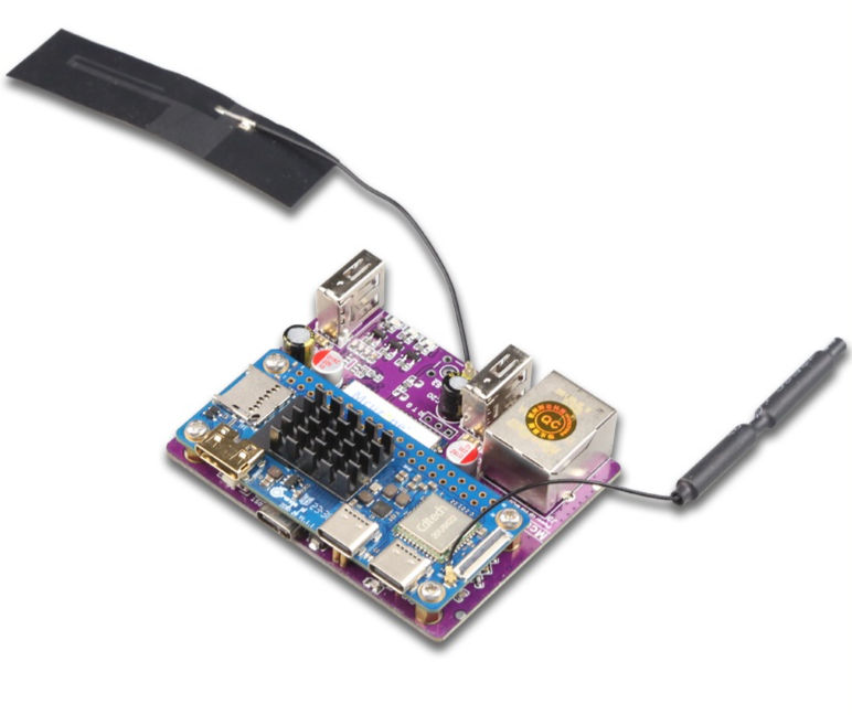 Orange Pi Zero 2W Development Board with Android OS Dedicated 4G LTE and USB Ethernet Expansion Module 4G CAT1 Plug and Play